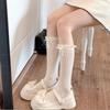 Lace Mesh Knee High Socks Sweet Matching Calf Socks Cute JK Fishnet Stockings  For Women Girls