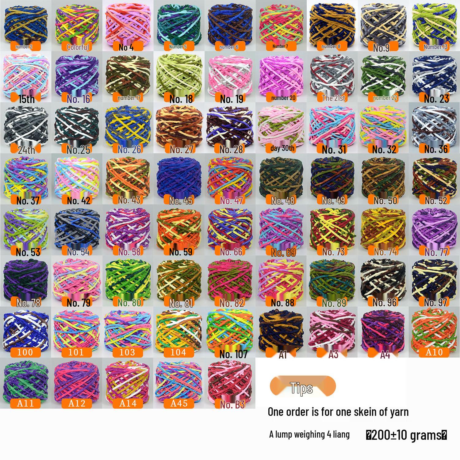 Plush Wool Yarn for Hand-Knitted Crochet Shoes & Slippers