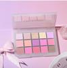 UCANBE Ice Mist 15-Color Eyeshadow Palette: Brightening Pearlescent & Matte, Waterproof, Purple-Pink Tones, Portable.