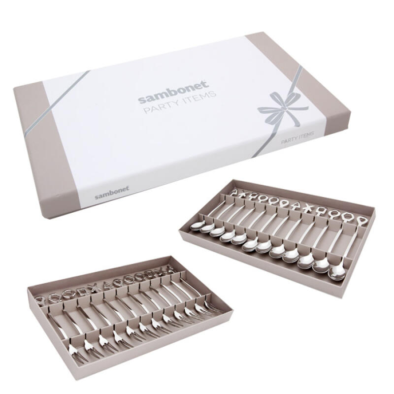 

Набор из 12 чайных ложек и фруктовых вилок для вечеринки Party Teaspoon Set (12P)