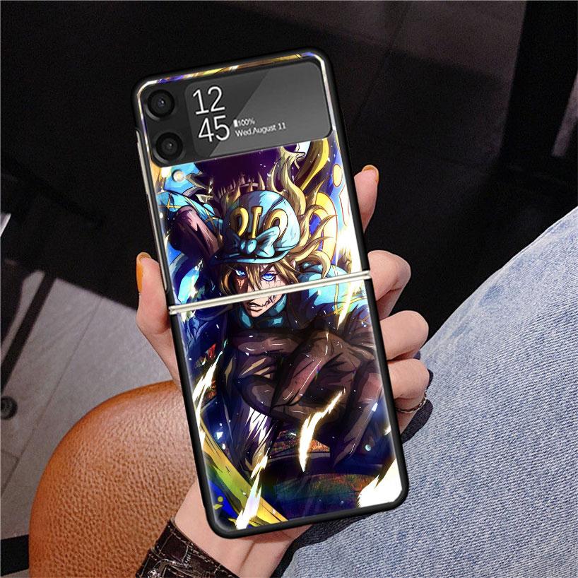 JoJo Adventure Dio Diego Brando Phone Case For Samsung Z Flip 7 6 5 4 3 Galaxy ZFlip7 ZFlip6 ZFlip5 ZFlip4 ZFlip3 5G Print Cover