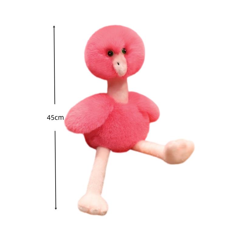 Ostrich Plush Toy Soft Stuffed Doll Cartoon Animal Keychain Pillow Pendant For Kids Car Bag Decor Xmas Gift