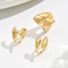 2025 new style jewelry, versatile ins metal geometric design ring, open index finger ring for women
