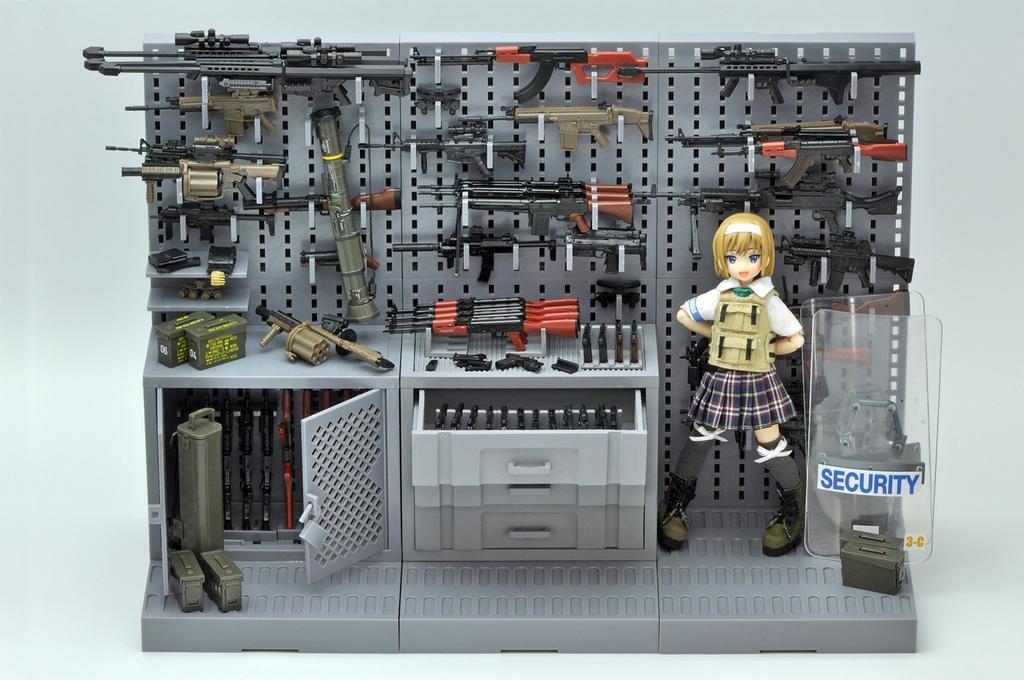 Little Armory LD006 Gun Rack B Plastic Model