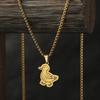 Kinitial Stainless Steel Necklaces Animal Lovely Duck Pendants Chains Choker Fashion Necklace For Women Jewelry Party Gifts