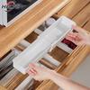 Organizador de gavetas, bandeja expansível para utensílios de cozinha, suporte ajustável para talheres e talheres, organizador de talheres branco