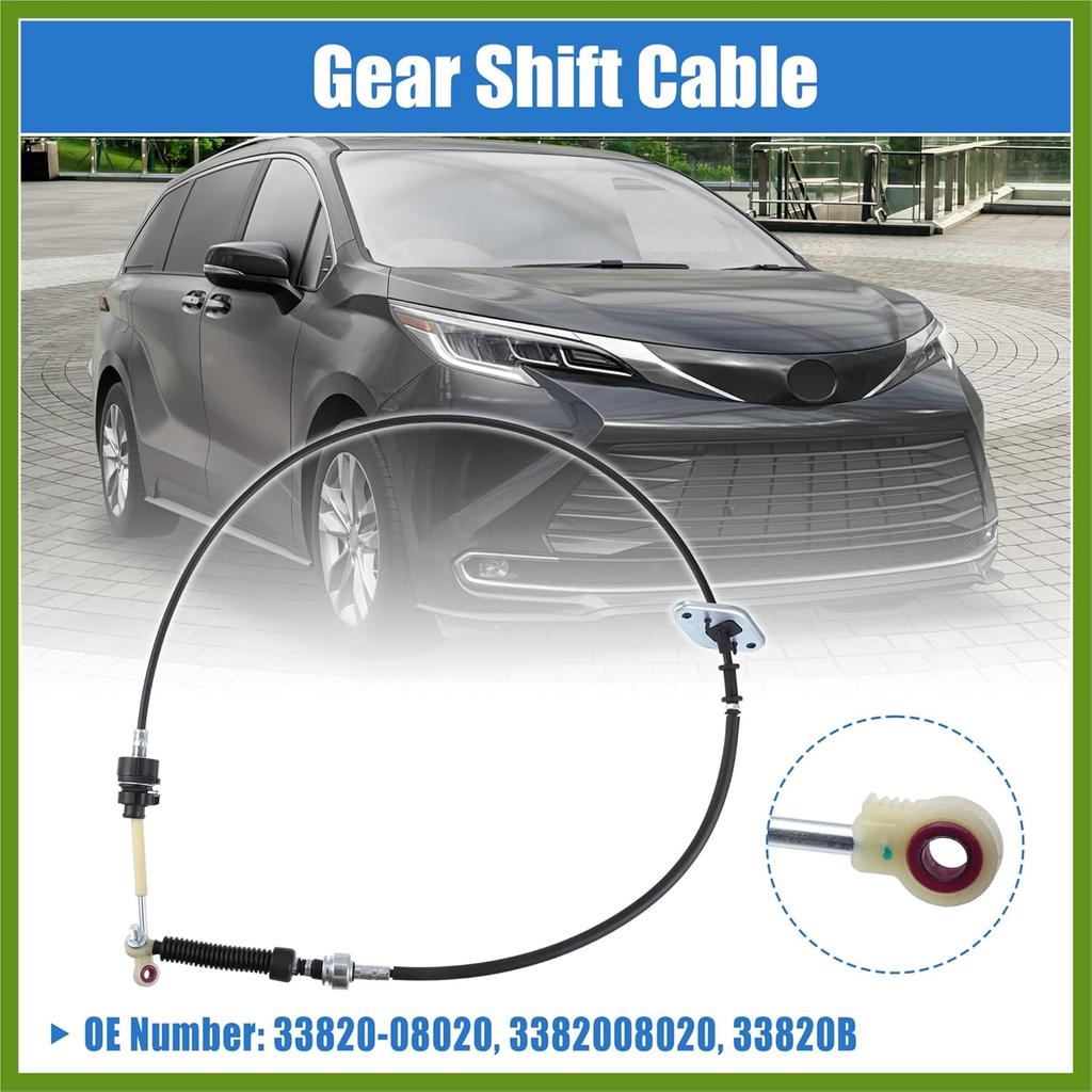 33820-08020 33820B 3382008020 Gear Shift Cable Automatic Transmission Shifter Cable Replacement for Toyota Sienna 2004-2010 Vehicle Components