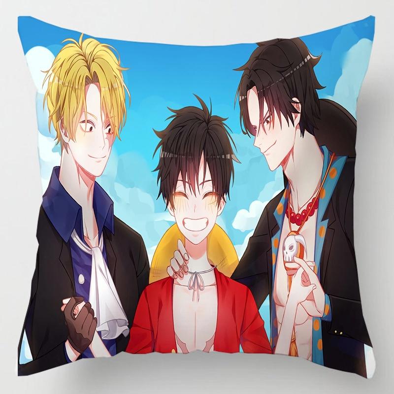 Anime Piece One Cartoon Cushion Cover Pillow Case Sofa Decorative Pillowcover
