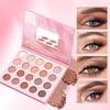 Nudes 20 Color Eyeshadow Palette Matte Shimmer Glitter Eye Makeup Pigmented Neutral Nude Eye Palette Cosmetic Gift with Mirror