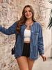 Damen Europäische und Amerikanische Schlanke Jeansjacke - Vielseitig und Waschbar für Frühling und Herbst