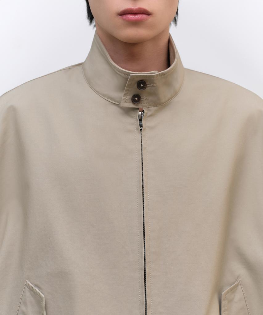 Musinsa Standard Extra Oversized Harrington Jacket [Beige]