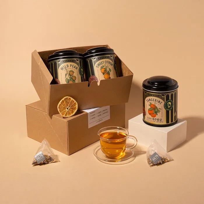 

Чайный мастер Банка Черная версия Традиционный чай 2 Hydrangea yuzu