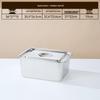 Food-Grade Stainless Steel Rectangular Storage Pan with Lid