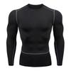 Cross-border PRO Men's Quick-Dry Sports Tights: High Elastic, Sweat-Absorbent, Long-Sleeved Fitness & Cycling Shirt