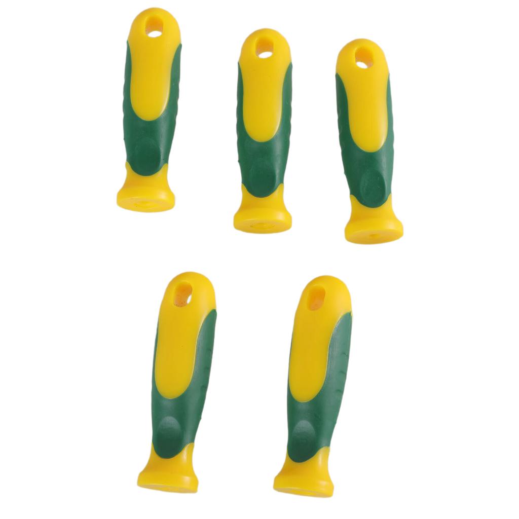 5Pieces File Handle For Woodwork And Metalwork Tool Comfortable Grip Improved Tool Handling Flat And Semi Round Files