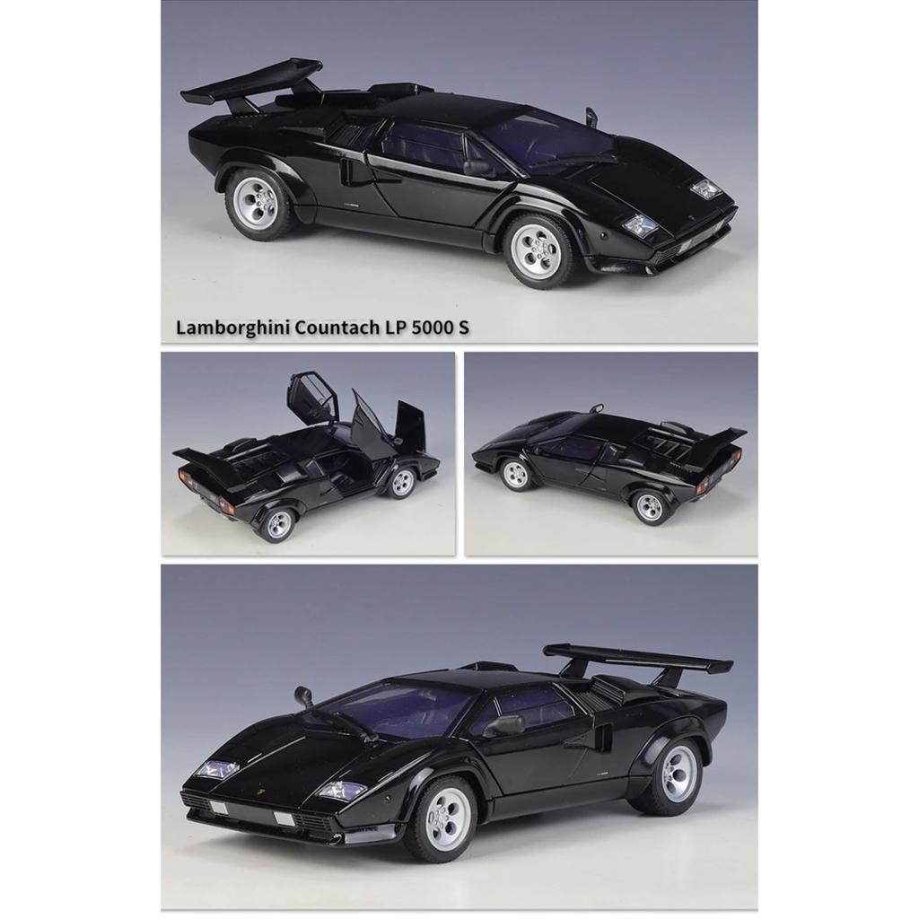Welly 1/24 Lamborghini Countach Alloy Sport Car Model Diecast Metal Car Vehicles Model High Simulation Children Toy Gift