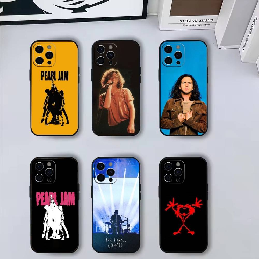 Band P-Pearl J-Jam Fashion Phone Case Silicone Soft For IPhone 17 16 15 14 13 12 11 X XR Plus Pro Max Plus