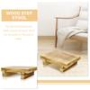 Wooden Step Stool Bedside Bedroom Home Furniture Footstool Stepping Stool Kids Step Bench Office Footstool Wood Footstool
