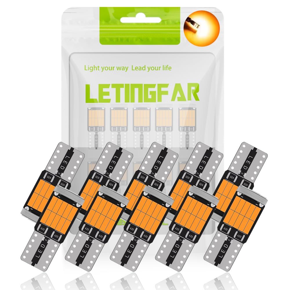 

Светодиодная габаритная лампа T10, Взрывной свет, Светодиод T10, Встроенный обманка, 26 штук, Светодиод 4014 жёлтый