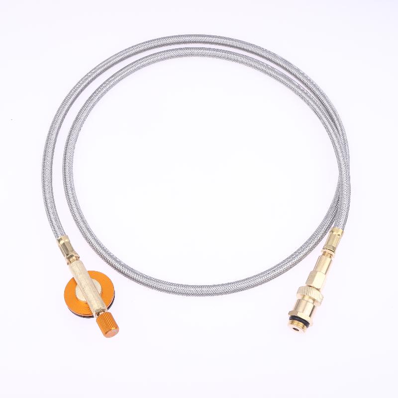 Cassette Furnace Stove Conversion To Flat Gas Cylinder Conversion Head, Outdoor Camping And Picnic Gas Adapter Extension Cord