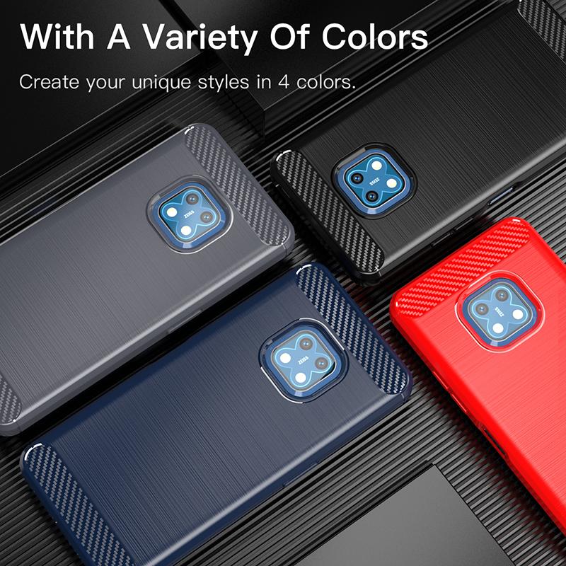 For Nokia XR20 Case Rubber Silicone Shockproof Carbon Fiber Cover For Nokia XR20 NokiaXR20 Phone Case For Nokia XR20 Case 6.67