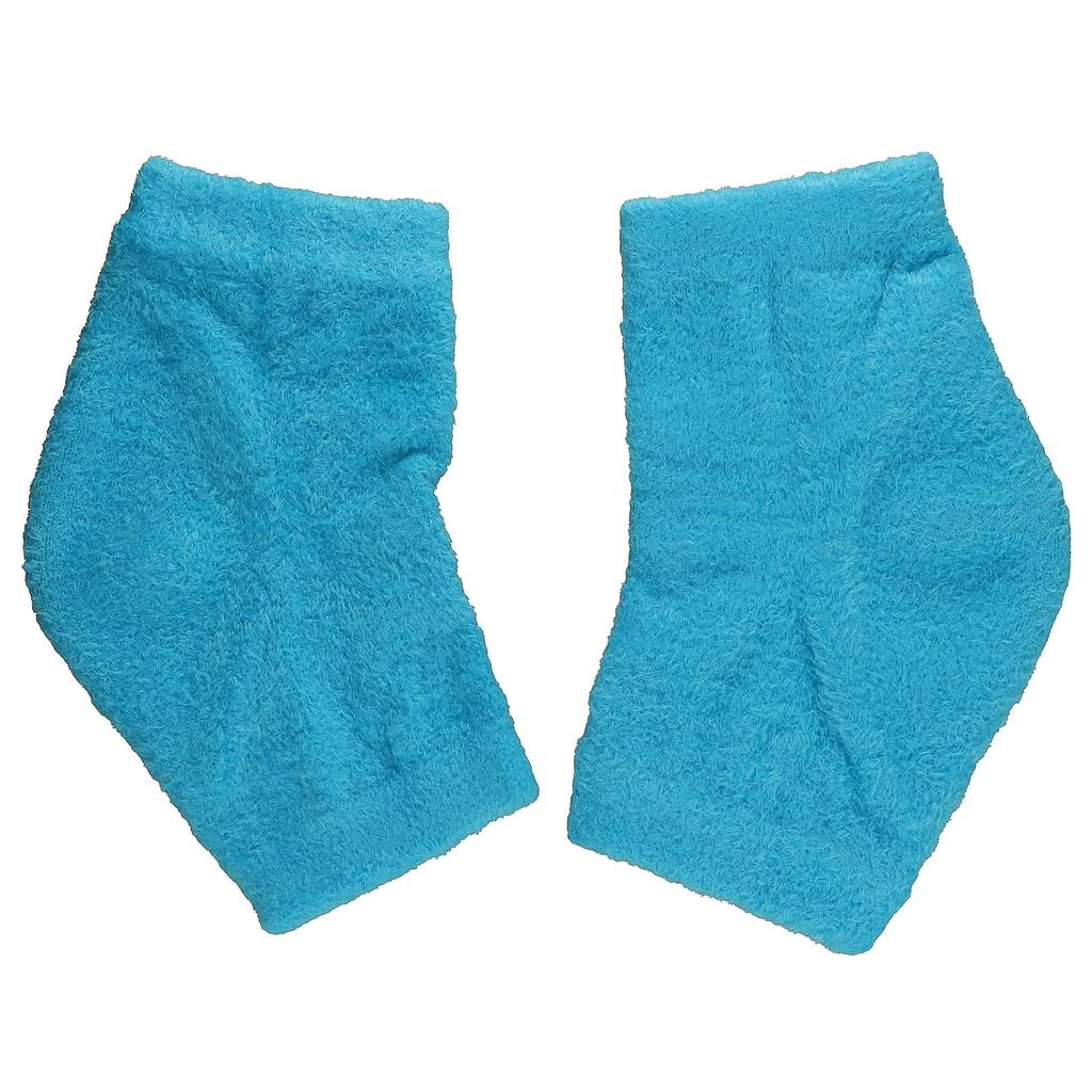 ZenToes Fuzzy Gel Heel Socks, Fuzzy Blue, 1 Pair