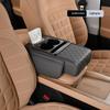 Car Armrest Storage Box Universal Fit Center Console Organizer Space Saver for Smartphones Coins Keys