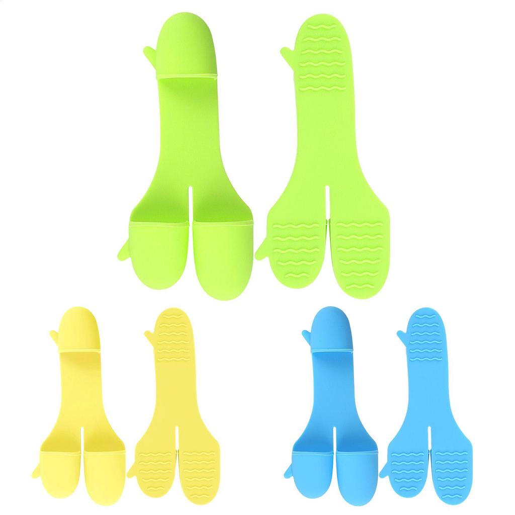 Oven Mitts Silicone Anti-heat Gloves for Microwave Ovens Heat-resistant Gloves for Baking Ovens Thickened and Heat-resistant
