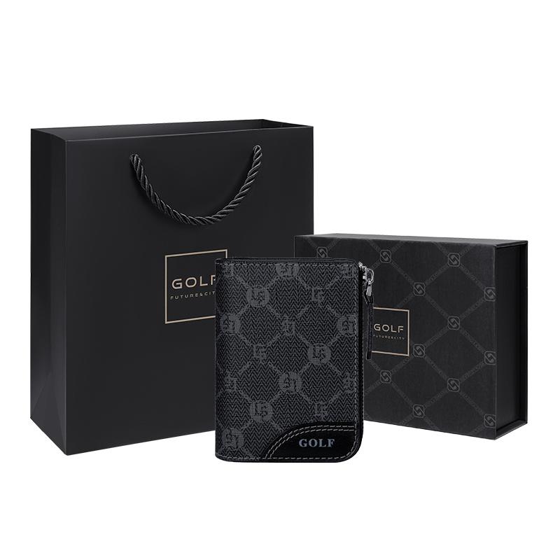 New GOLF PVC Driver's License Wallet Coin Purse Trunk Bag Card Holder Small Men's Black Q261829