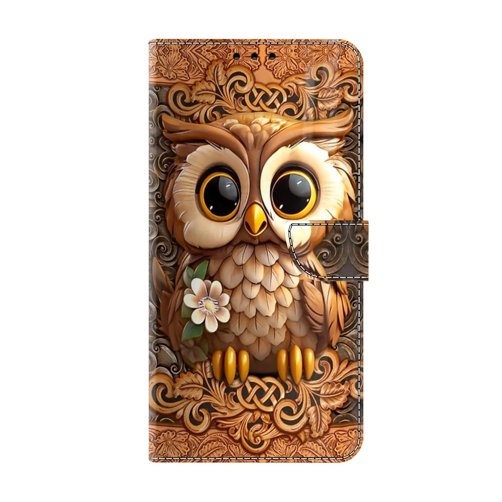 

Moto G85 Case for Motorola Moto G84 G54 G34 G24 Power G24 G14 G04 3D Cute Painted Magnetic Flip Holder Wallet Mobile Phone Cases Moto G14