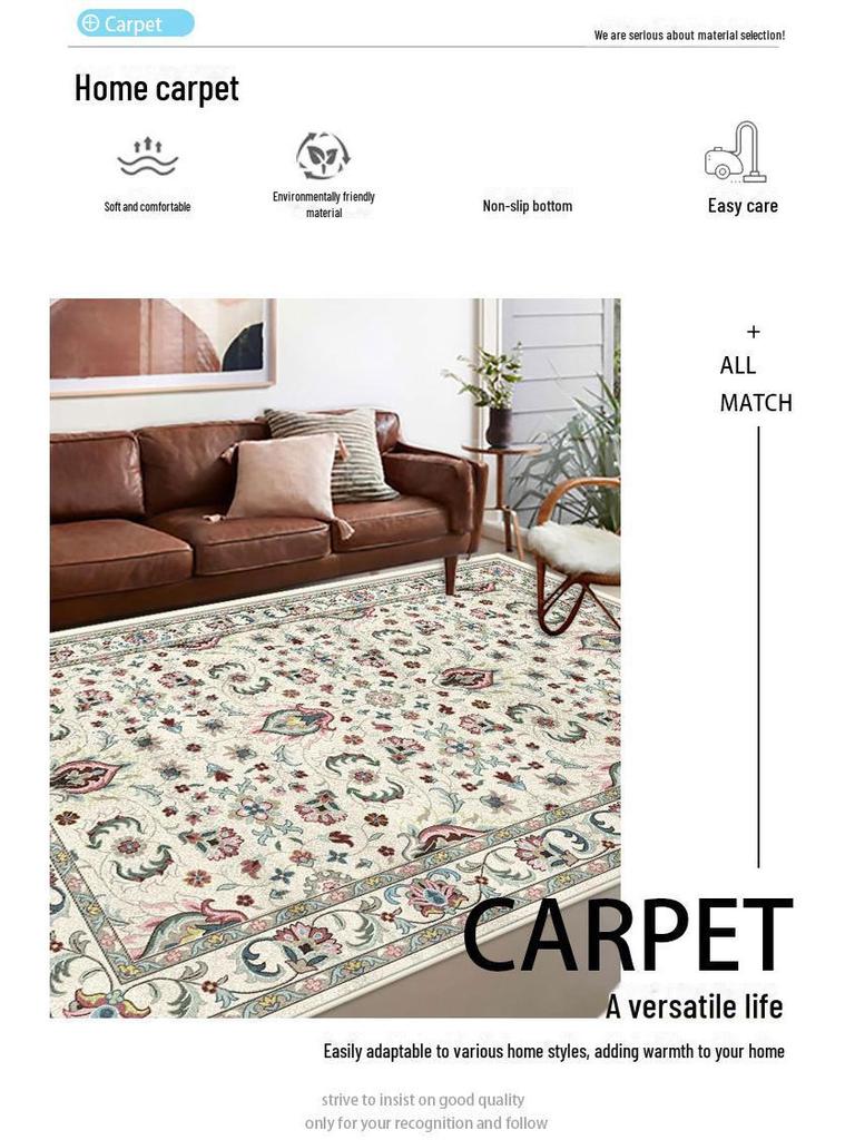Nordic Retro Persian Ethnic Style Living Room Carpet and Floor Mat