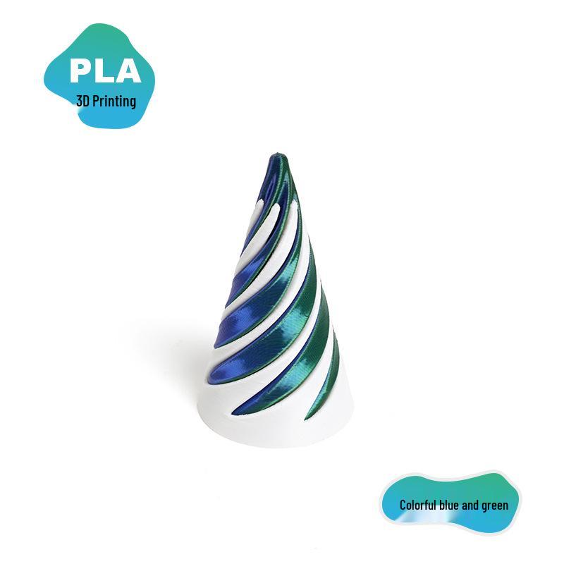 3D Printed Spinning Top: Dragon Figurine Decompression Toy - Two-Color Interlocking Educational Cone Toy