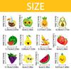 12/24 Piezas Toppers para Cupcakes de Frutas de Verano Sandía Limón Fresa Uvas Decoraciones para Pasteles Tema de Frutas Tropicales Fiesta de Cumpleaños
