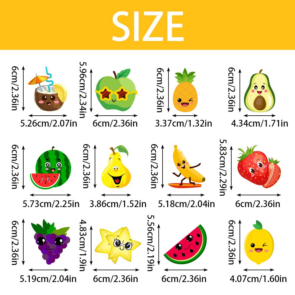 12/24 Piezas Toppers para Cupcakes de Frutas de Verano Sandía Limón Fresa Uvas Decoraciones para Pasteles Tema de Frutas Tropicales Fiesta de Cumpleaños