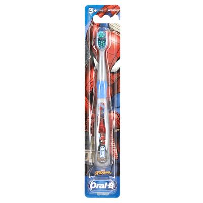 Oral-B, Toothbrush, Extra Soft, Ages 3 and Up, Spiderman, 1 Toothbrush