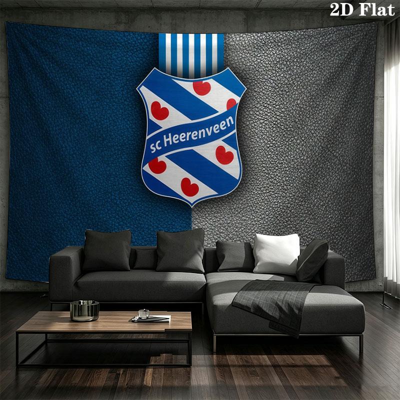 SC Heerenveen Wall tapestry, aesthetic printed fabric blanket, suitable for bedroom, living room, and home decor.