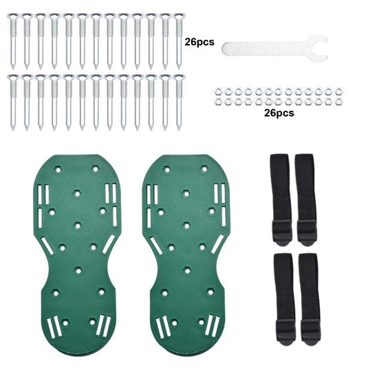 1 Paar Rasenlüfterschuhe Rasenlüfterschuhe mit Edelstahlspikes Bodenlüfterwerkzeug für Gartenbodenlockerung und Rasengesundheit (Versammlung