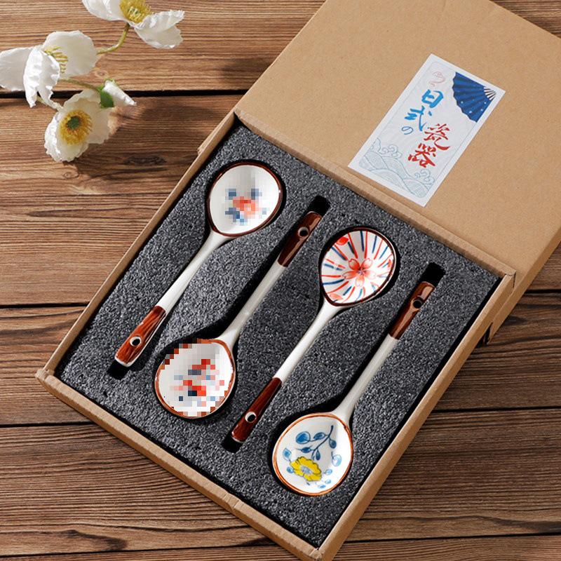 Trendy Ceramic Long Handle Spoon - Perfect for Soup, Coffee & Kids