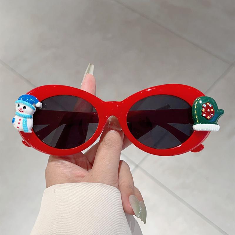 KAMMPT Women's Trendy Christmas Sunglasses Cute Cartoon Props Original Brand Design Chic Sun Glasses Party Decor Gifts