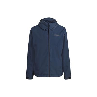 Veste à capuche zippée imperméable à manches longues Terrex pour homme Veste Bleue GI7294