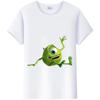 Casual Monsters, Inc. T-Shirt White Female TShirt James -P- Sullivan Funny Mr.Q Graphic Tees Aesthetic Clothing Unisex