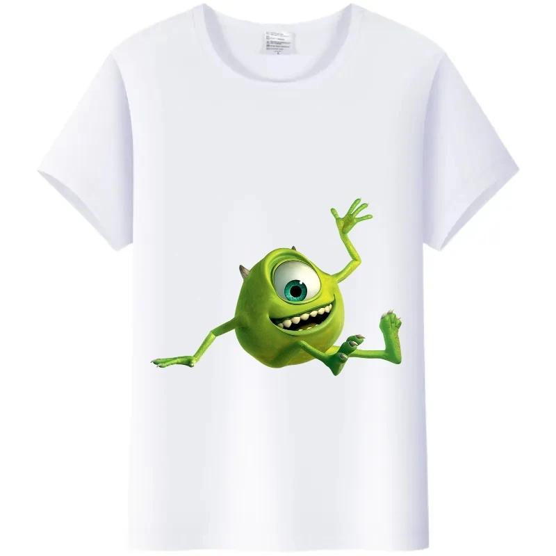 Casual Monsters, Inc. T-Shirt White Female TShirt James -P- Sullivan Funny Mr.Q Graphic Tees Aesthetic Clothing Unisex