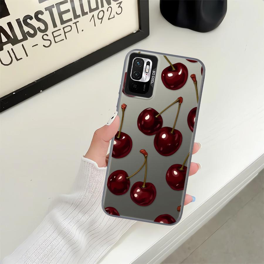 Case for Xiaomi Poco X3 NFC X3 Pro C50 C61 C51 Phone Cover Stylish Cherry Pattern