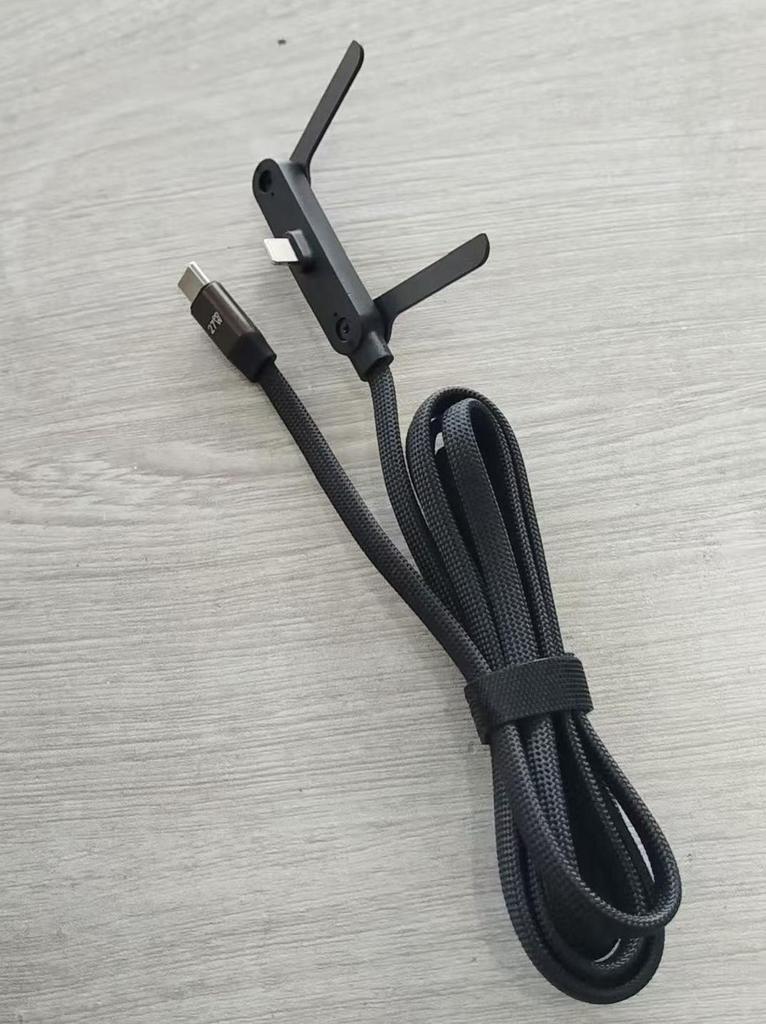 240W Foldable Phone Holder with Fast Charging Cable for Apple 15-17, Huawei, Xiaomi, OPPO, and Android.