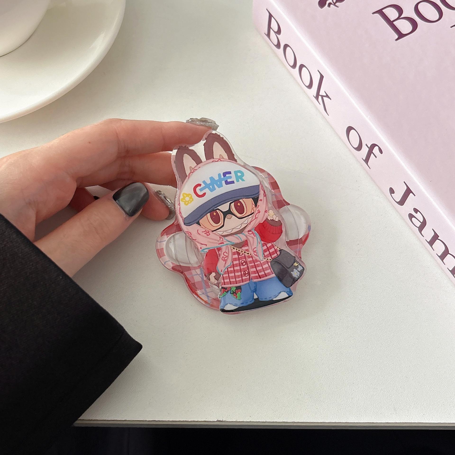 

Магнитный чехол для телефона LABUBU Cat Paw для Apple iPhone 15 Pro Max и 13 iPhone