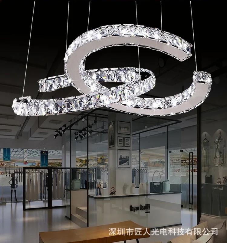 2025 New Modern LED Dimmable Crystal Chandeliers Decorative Led Ceiling Lamps Hanging Light Fixture For Dining Room Bedroom