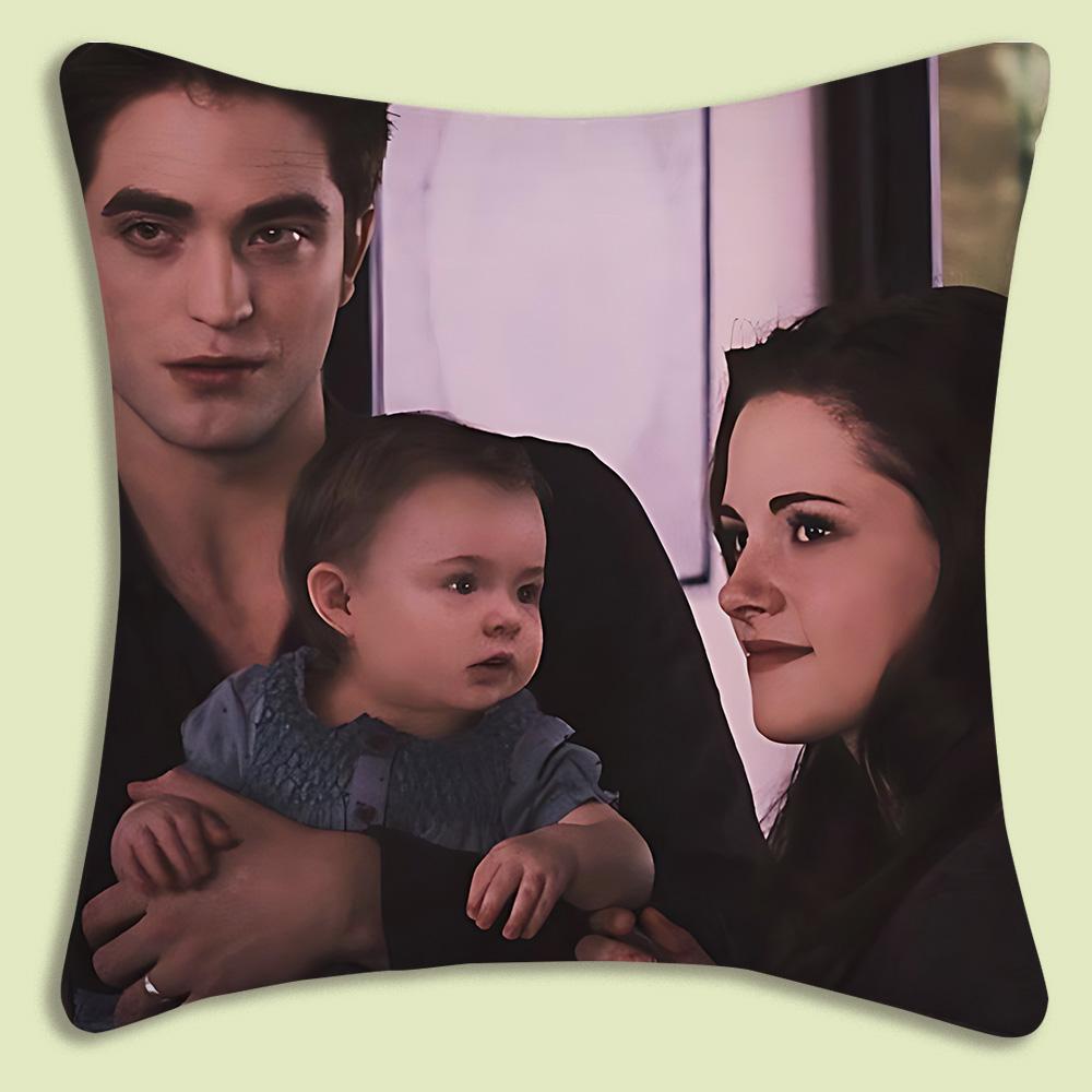 La Saga di Twilight Edward Cullen Copricuscini Moderni Cartoni Animati Divano Decorativo Casa Stampa Double-Sided Peluche Corto Cuscino Carino
