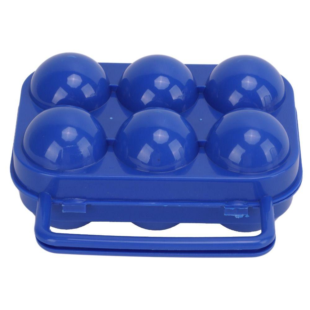 3 Pcs Sturdy Shockproof Egg Storage Carrier 6 Grid Egg Container Egg Organizer Box  Outdoor Camping