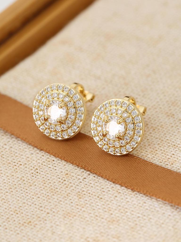 Luxury Diamond Hip-Hop Clip Earrings: No Piercing Needed