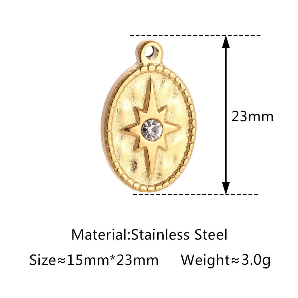 3 Stück Edelstahl Goldfarben Beschichtet Strassstein Blaues Böses Auge Anhänger Halskette Armband Ohrring DIY Schmuckherstellung Zubehör